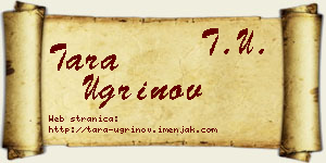 Tara Ugrinov vizit kartica